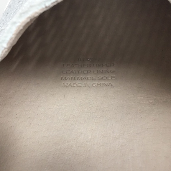 Jo Mercer Silver Metallic Perforated Slip On Flats. - Picture 12 of 12